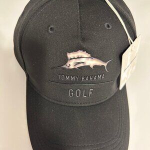 Tommy Bahama Golf Hat, Black, Adjustable, Polyester, NWT